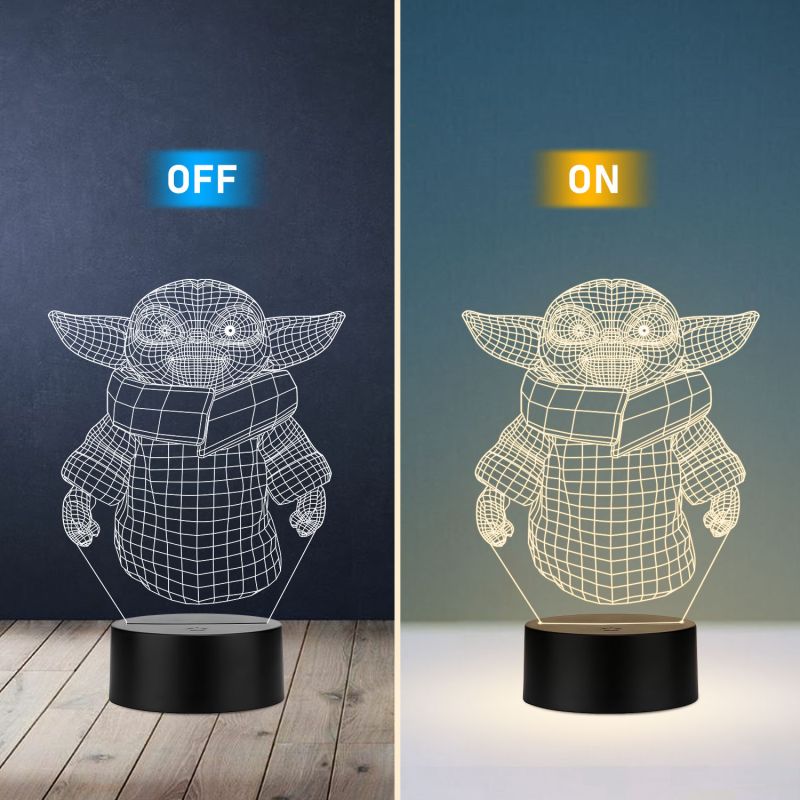 Yoda Star Wars Character Night Lamp Warm White